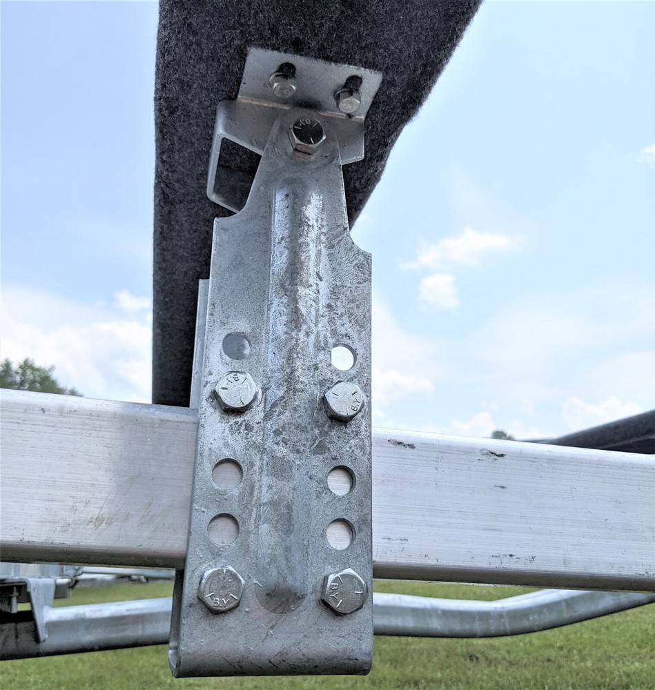 EZ Loader Tall 12" Support Bracket with Top Hat Bunk Bracket Assembly 411-1003