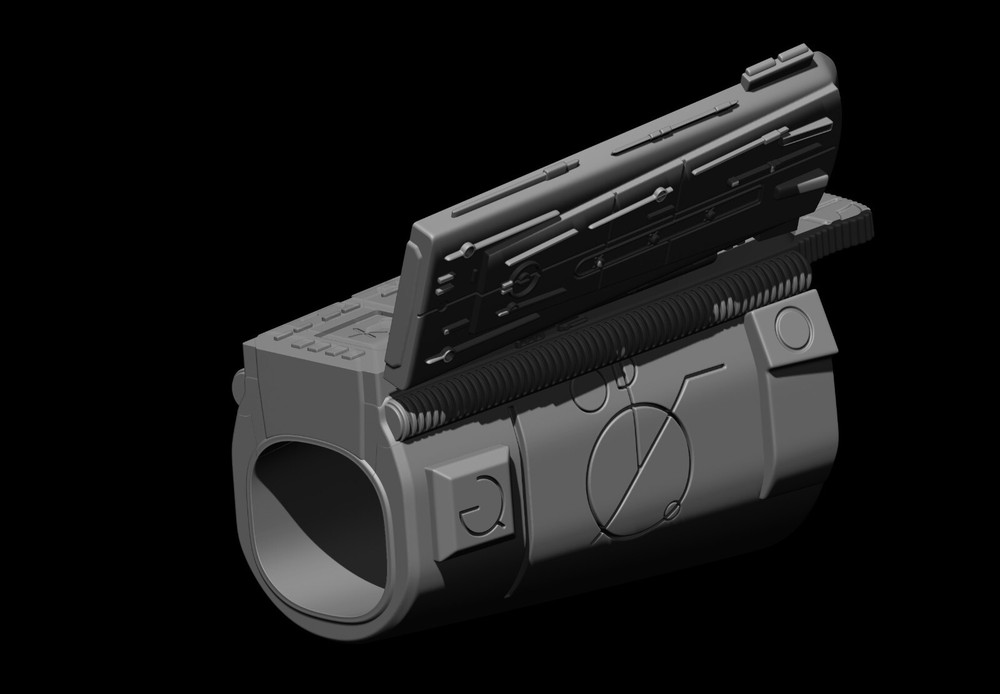 Predator Gauntlet Forearm Left scale 1:1 File STL-OBJ for 3D printer