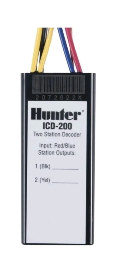 Hunter ICD 200 Two Station Dual Decoder Module ACC99D 2 Wire Controller NIB