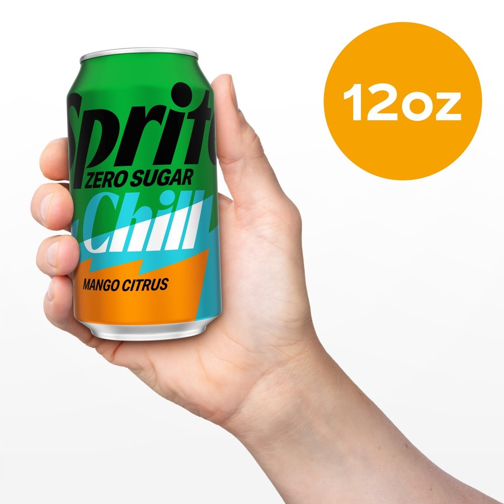 Sprite Zero Sugar Chill Mango Citrus 12oz Cans (12 Pack) 🥭🥤 Limited Flavor 🚚