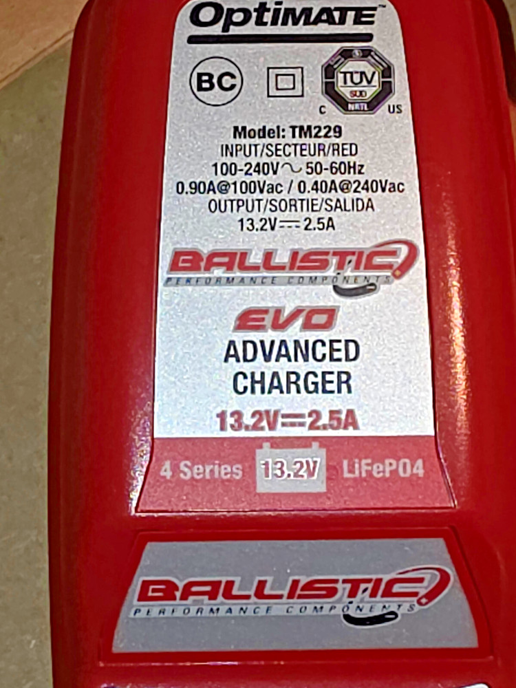 Optimate Lithium Battery Charger EVO ADVANCED LiFe Po4