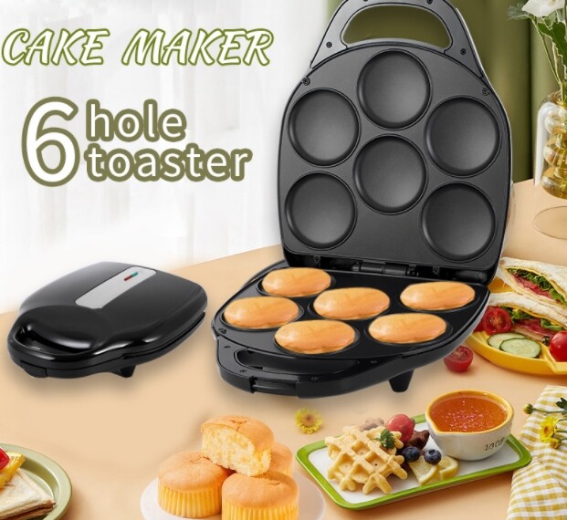 6-hole egg tart machine home automatic temperature control cake breakfast machin