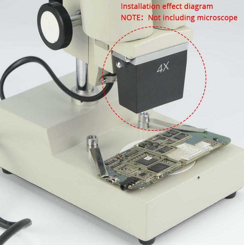 Stereo Microscope Objective Lens Binocular Microscope Part Accessory 1X 2X 3X 4X