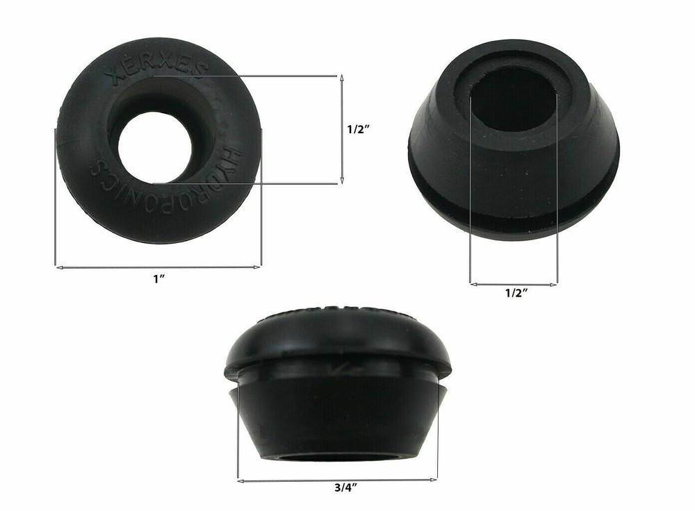 HYDRO FLOW Rubber Grommet, 1/2" inside diam 50 pack hydroponics irrigation