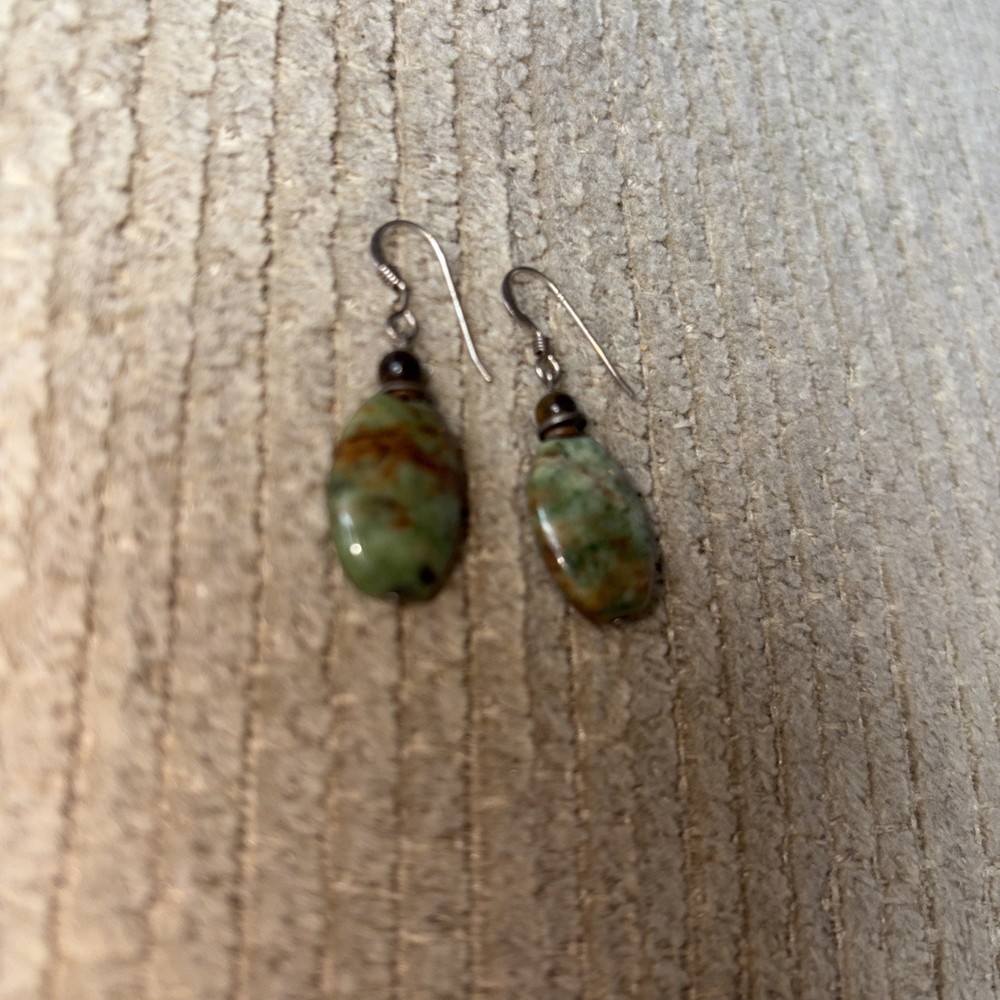 Rising Phoenix Navajo Turquoise Hook Earrings