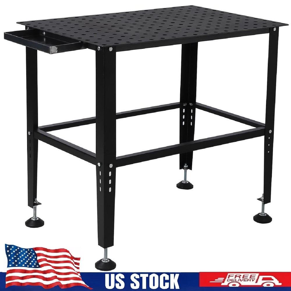 36"x24" Welding Table 1500lbs Load Capacity Steel Welding Workbench Table Garage