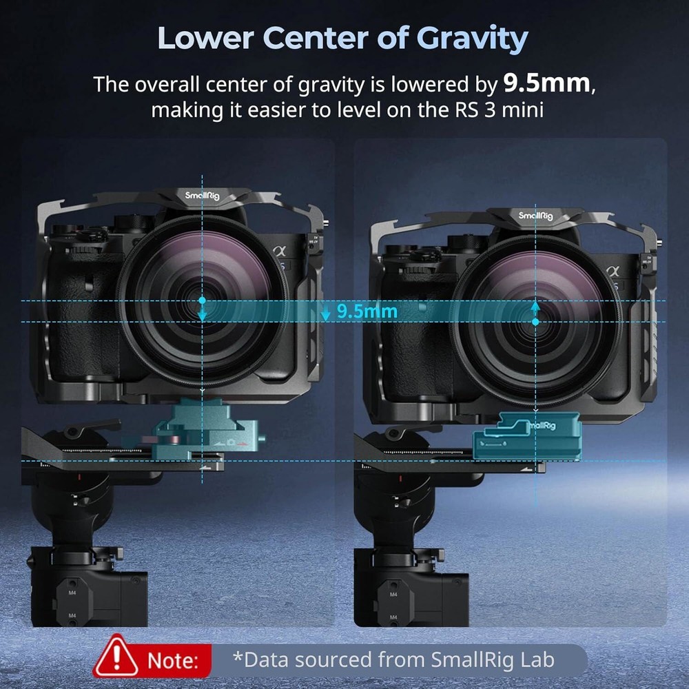 SmallRig Quick Release Mount Plate Kit for DJI RS 4 Stabilizers