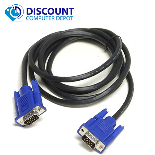 VGA Cable for Dell Optiplex Core i5 Computer Power  PC LCD Blue Cable Display