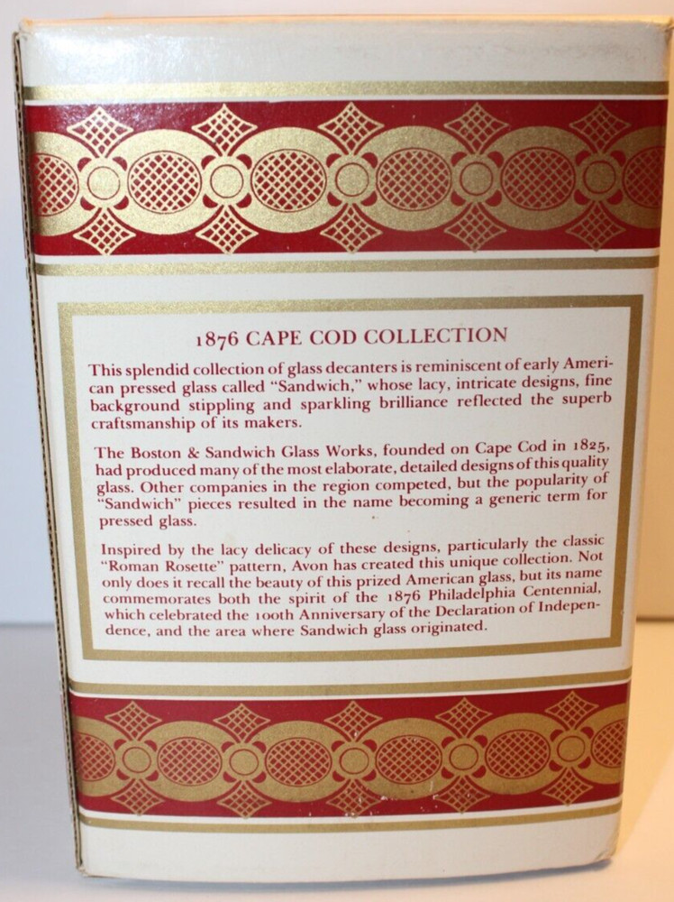 VINTAGE AVON 1876 CAPE COD COLLECTION RUBY RED GLASS WATER GOBLET & CANDLE