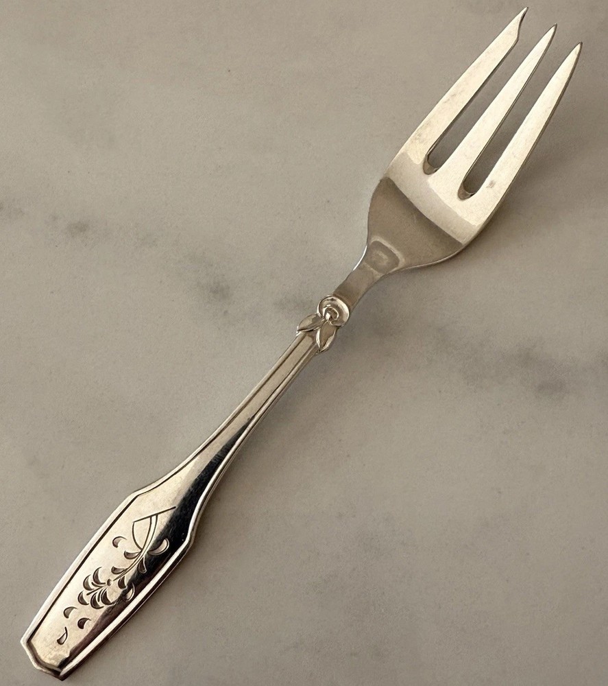 Hansen & Andersen Danish Denmark 830 Silver Dessert Cake Fork (multiples avail)