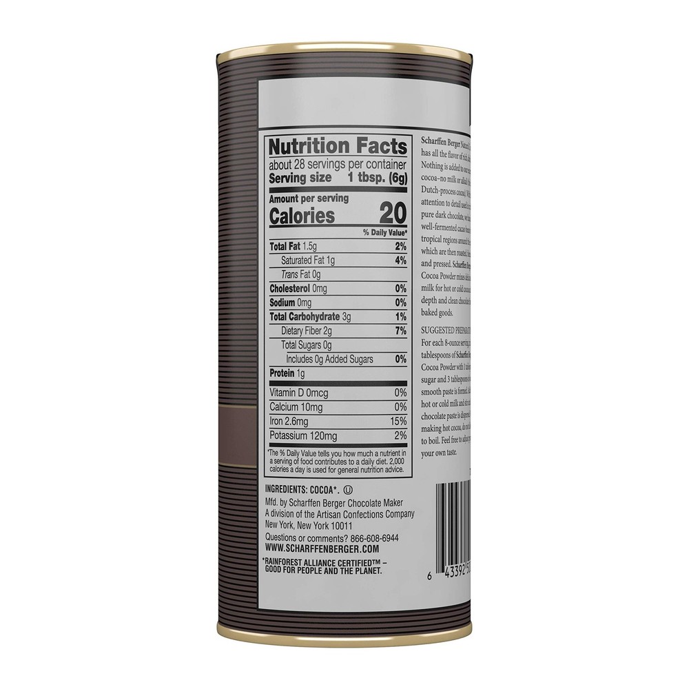 Natural Unsweetened Cocoa Powder, 6 oz