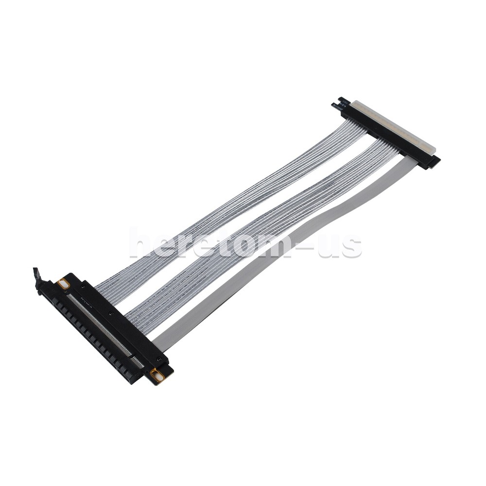 PCIE 4.0 Extension Cable 16x High Speed GPU Riser Graphics Card 180 Degree Cable