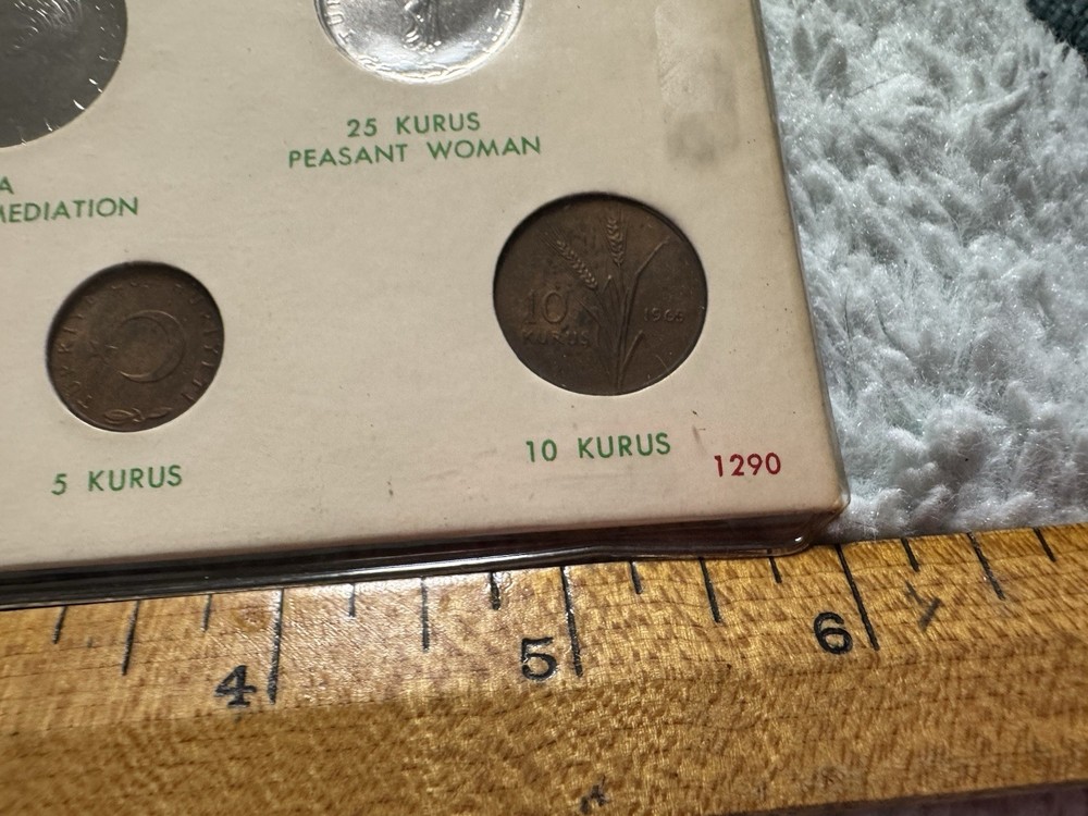 TURKEY 6 Coins 1965 UNC Set