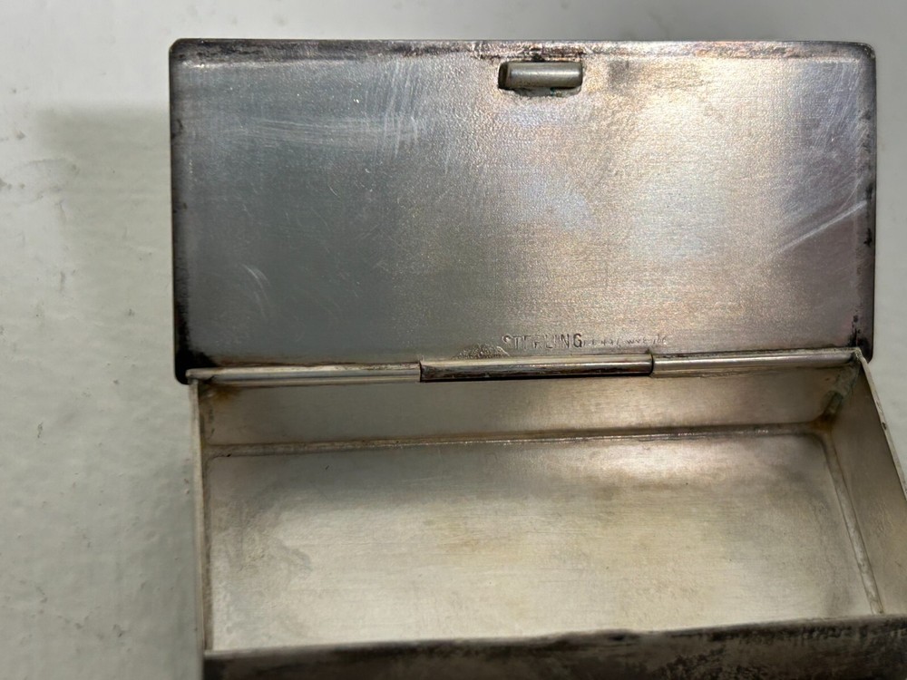 VTG Sterling Pillbox/Bobby Pin Box