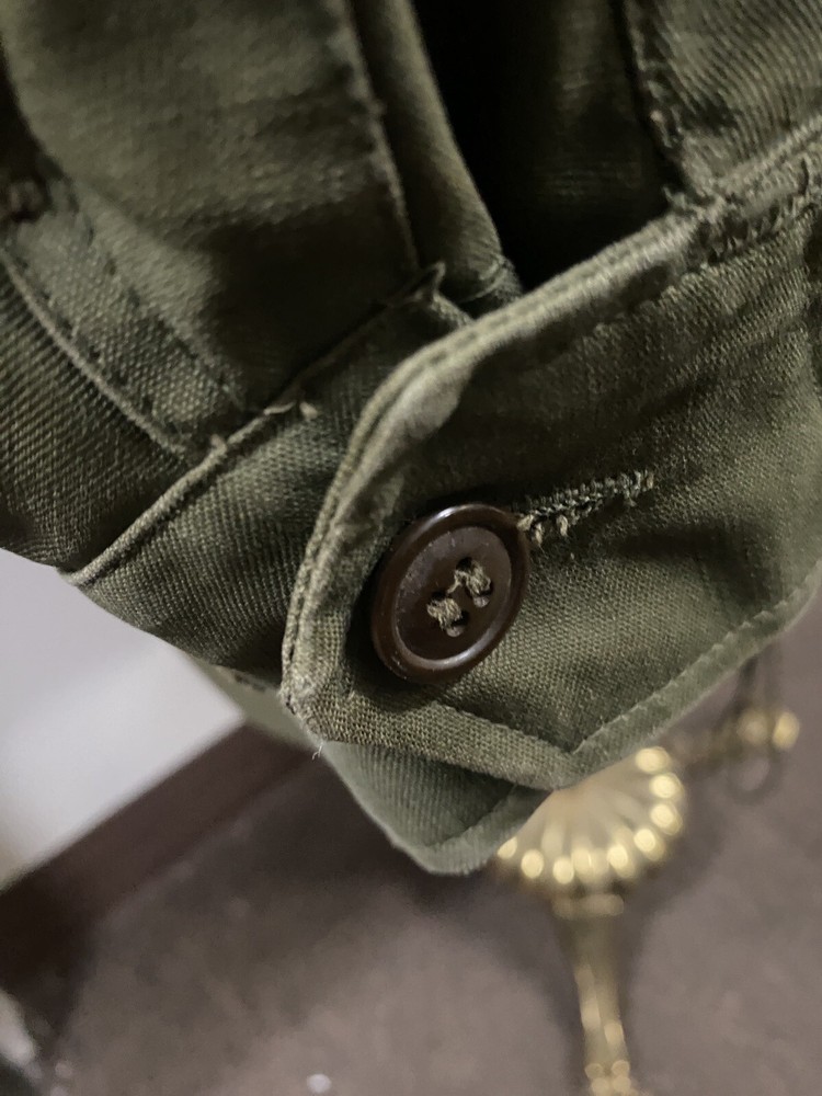M-1950 Fishtail Field Jacket Medium Korean War W/ Button Silk & Terry Lining