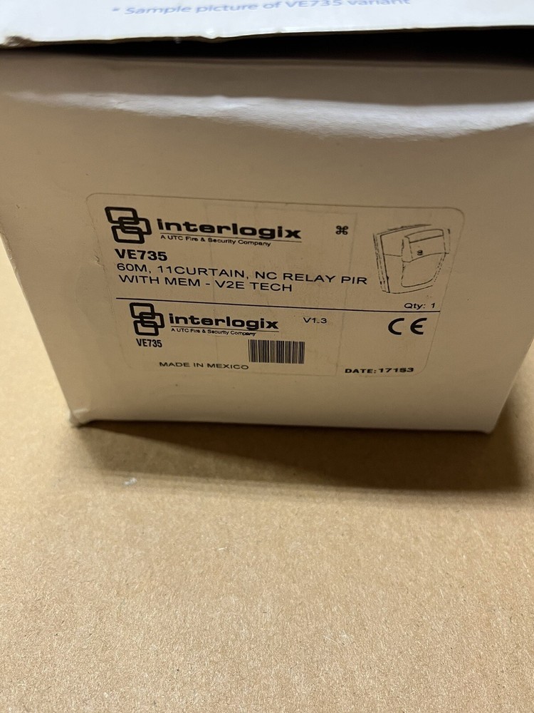 New Interlogix VE700 Series VE735 Vector Motion Sensor