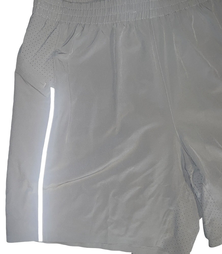 VRST Men's 7” Accelerate Run Shorts - Silver Shadow Size S