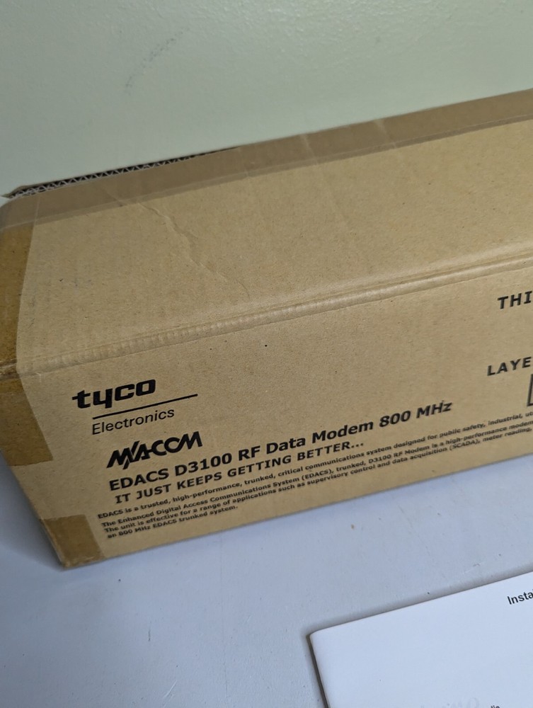 NOS Harris M/A-COM EDACS D3100 RF DATA MODEM | 2 Way Trunked System 800 MHz