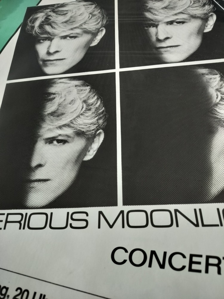 Original 1983 David Bowie - Serious Moonlight (Germany 83) poster.