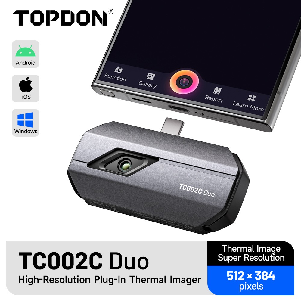 Topdon TC002C Duo IOS and Android 256 X 192 Pixels Thermal Imaging Camera