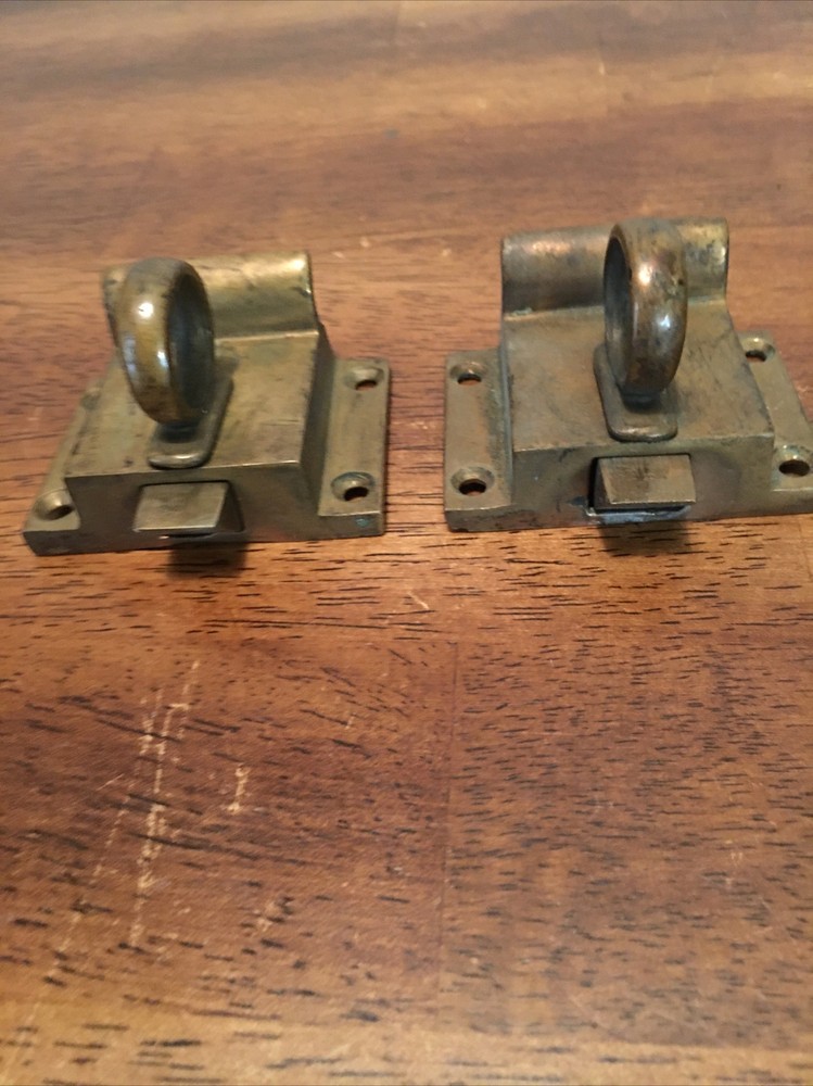 Transom Window Latch Lock Ornate Ring Brass