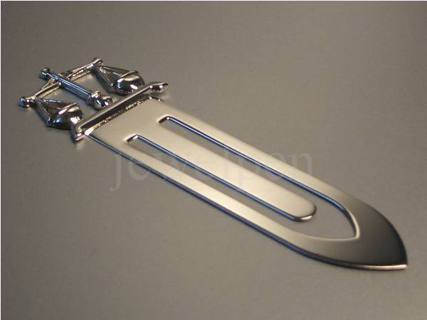 Bookmark Justitia Scale Suum Cuique Solid 925 Sterling Silver (V1)
