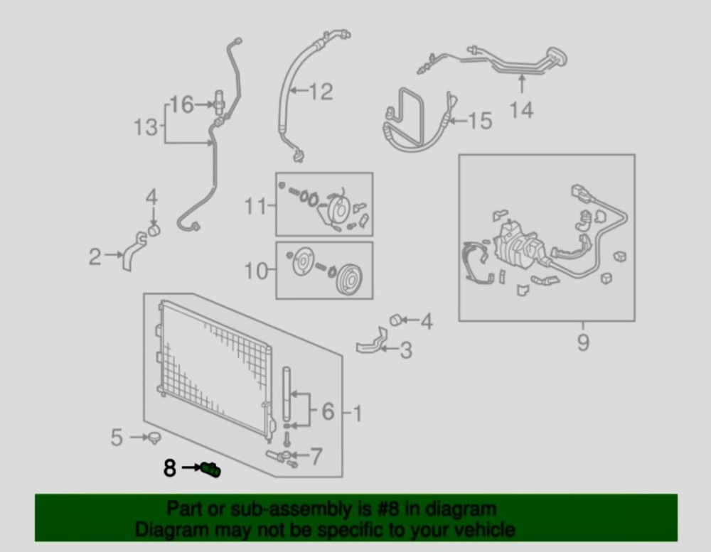 Ambient Air Temperature Sensor plus Connector For 2000-2014 Honda Insight