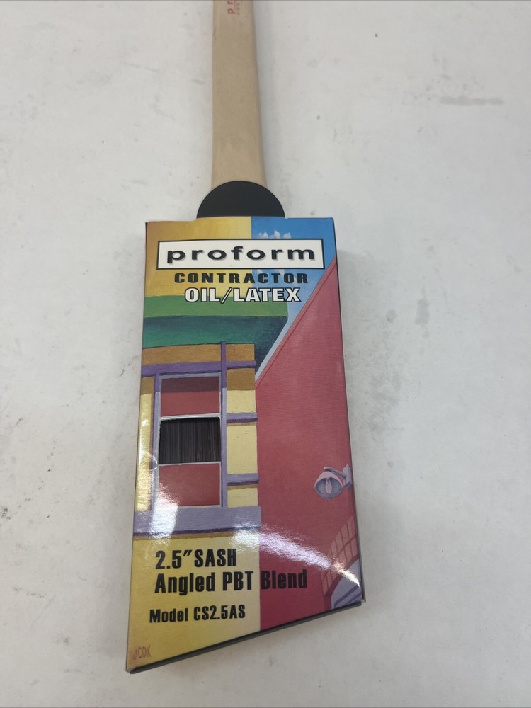 Cs2.5as 2.5" Angle Cut Pbt Brush W/Sash Handle, Part CS2.5AS, Proform Tech