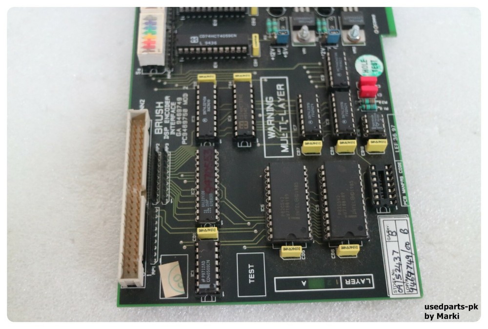 BRUSH DSP ENCODER INTERFACE GA 9469749 PC9469750 BOARD LEF 36 97