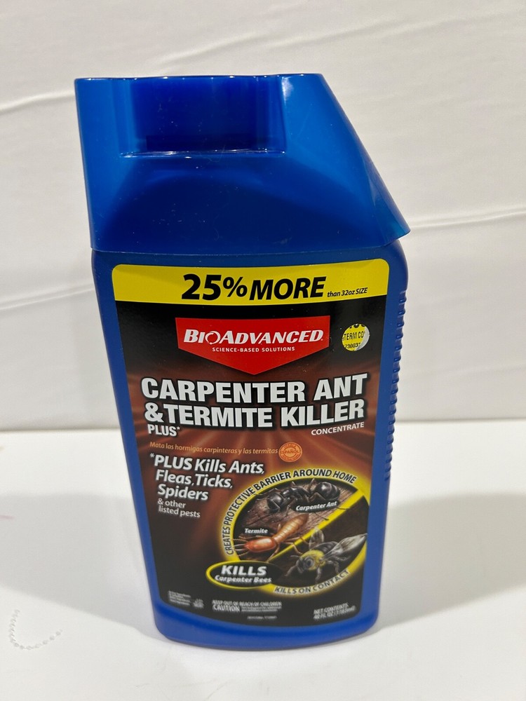 BioAdvanced Carpenter Ant & Termite Killer Plus, Concentrate, 40 Oz - NEW