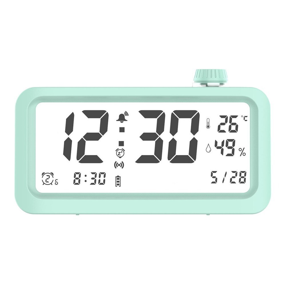 Eco Friendly Smart Alarm Clock with Intelligent Light Sensor and LCD Screen
