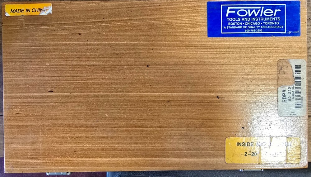 Fowler 52-243-220-1 Inside Micrometer: 2-20″