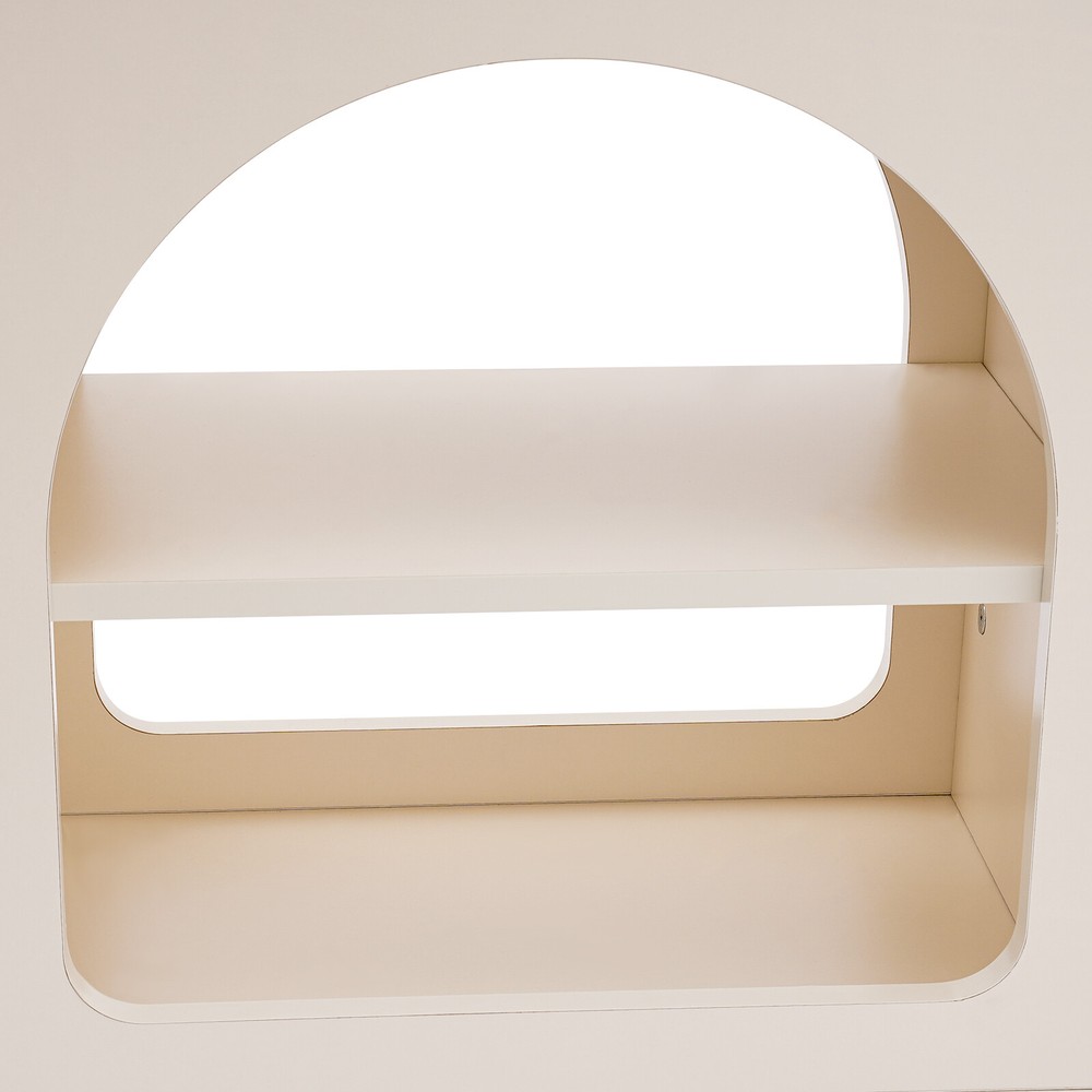 3-Tier Mobile Trolley Sofa Side Table Rolling Cart Storage Organizer with Wheels