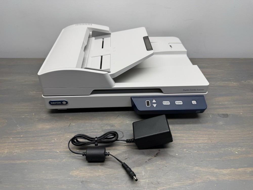 Xerox  Duplex Combo Document Scanner With Power Cord TESTED WORKING! E5749B