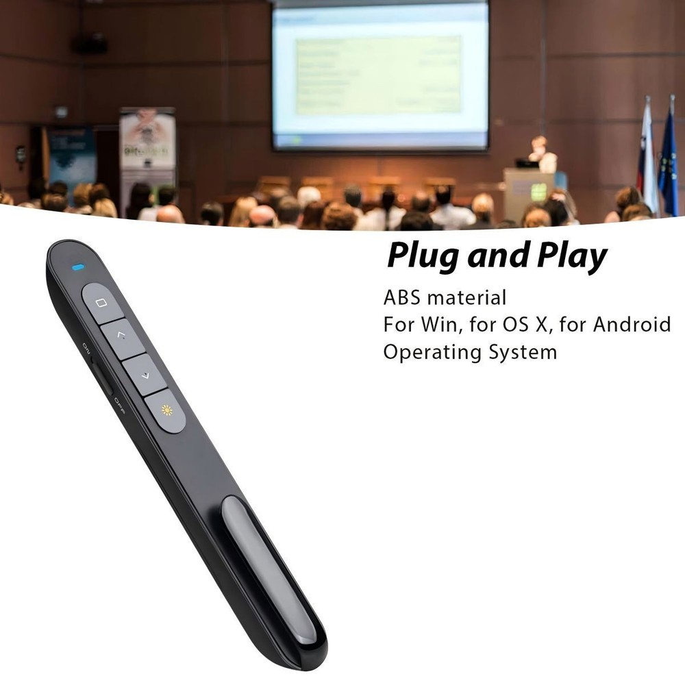 Remote Control Wireless Presenter Presenter Laser PowerPoint Presentation 15x2cm