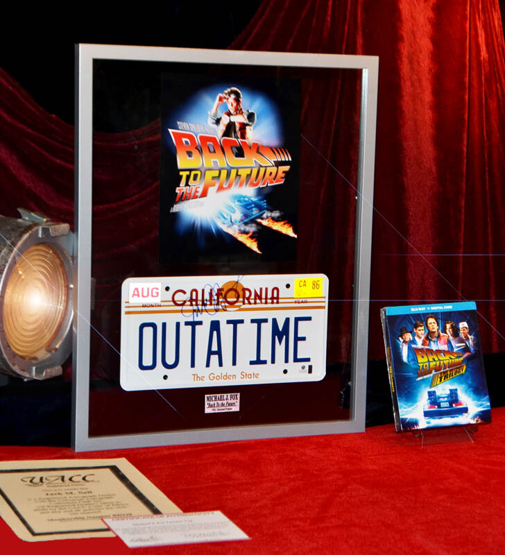 MICHAEL J. FOX Signed BACK TO THE FUTURE Prop, Autograph, FRAME, Global COA, DVD