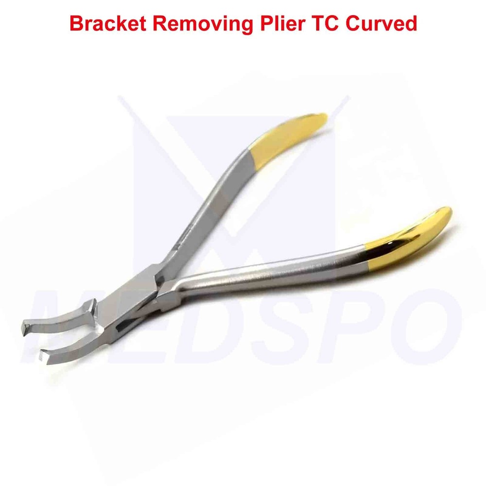 Dental Bracket Remover TC Plier Curved Removing Orthodontic Lab Instruments CE