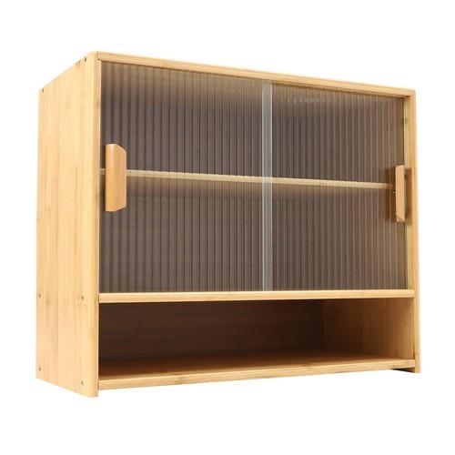 Stability & Solidity Kitchen Storage Stand Cupboard With Glass Door Sideboard