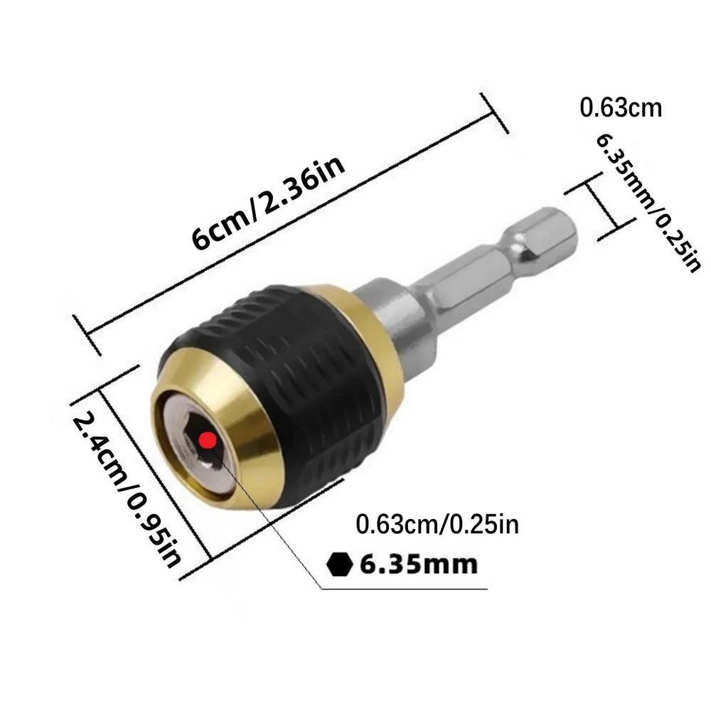 1/4" Hex Shank Quick Release Drill Bit Holder Extension Tool For Screwdriver