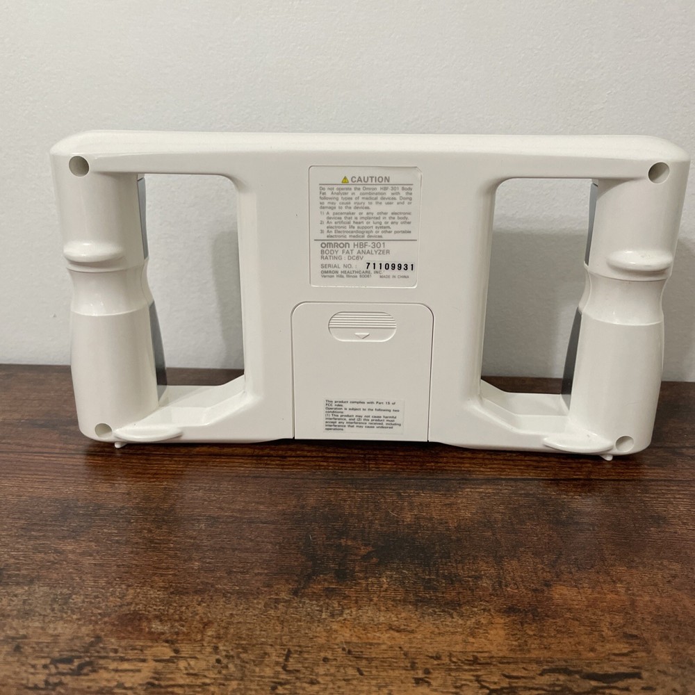 OMRON Body Logic Body Fat Analyzer Model HBF-301BL Portable Handheld White