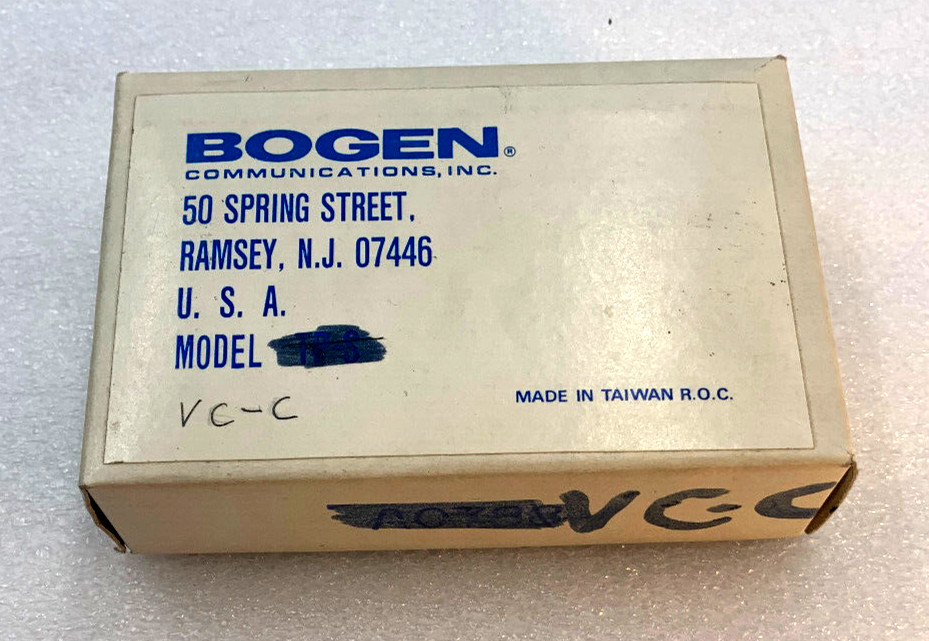 BOGEN COMMUNICATIONS VC-C New Old Stock (5B)