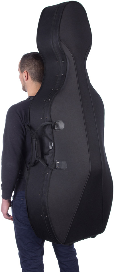 Foam Cello Case Classic 1/2 M-case Black - Beige