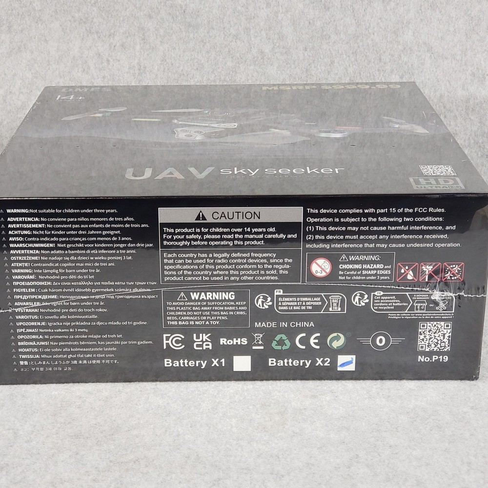 UAV Quadcopter Drone 4K HD Camera WiFi FPV Foldable Obstacle Avoidance New