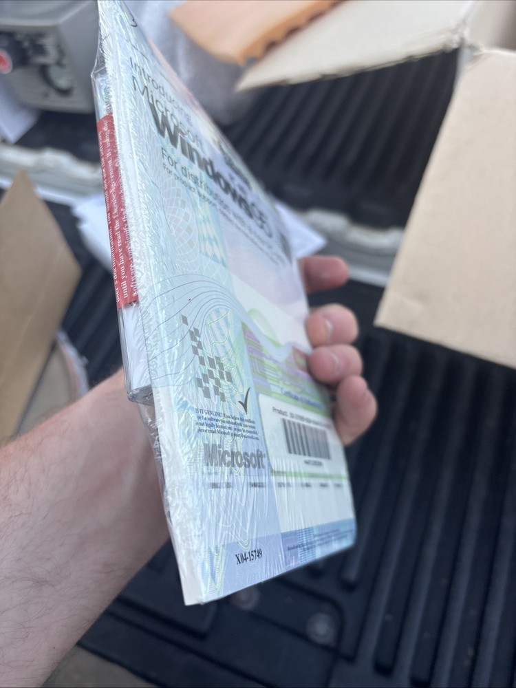 OEM Microsoft Windows 95 CD & Plus! Sealed With Certificate of Authenticity