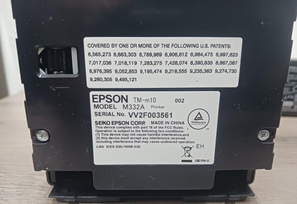 Epson TM-m10 Compact POS 2" Receipt Printer - Black -USED