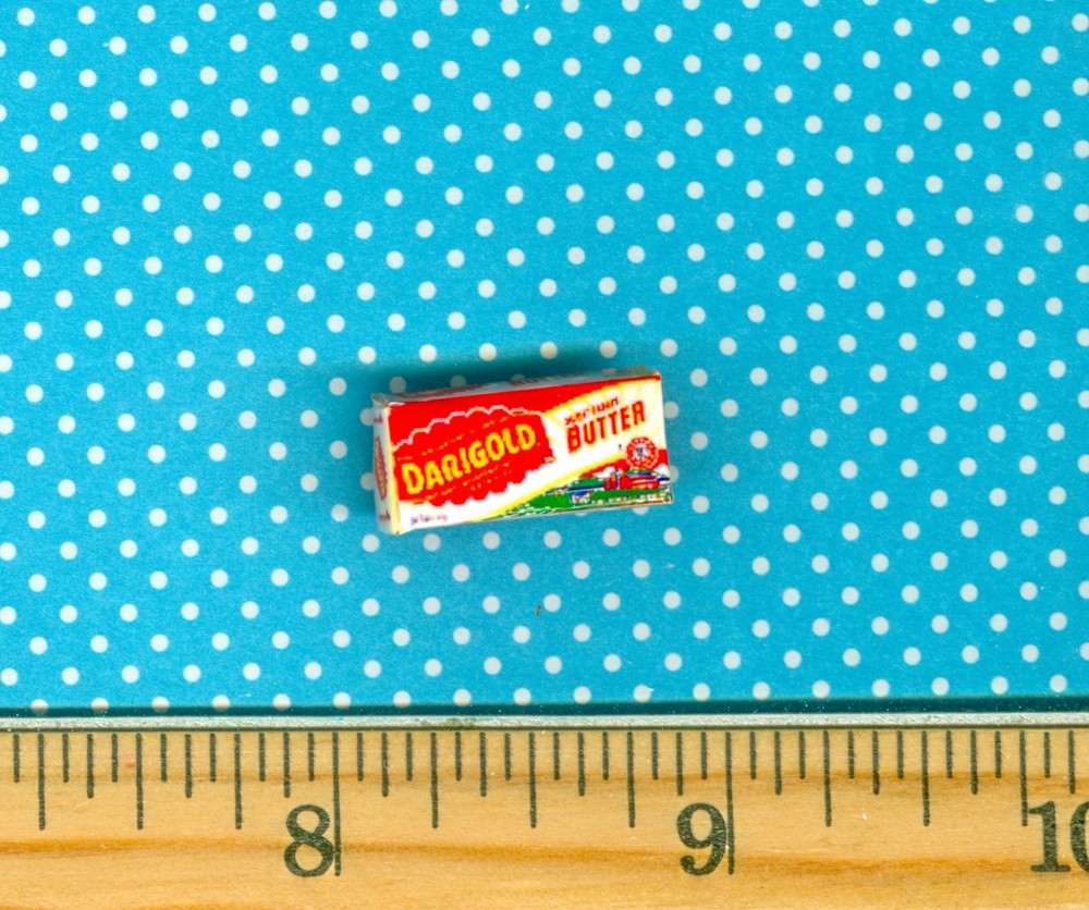 Dollhouse Miniature Size Butter Box # 2