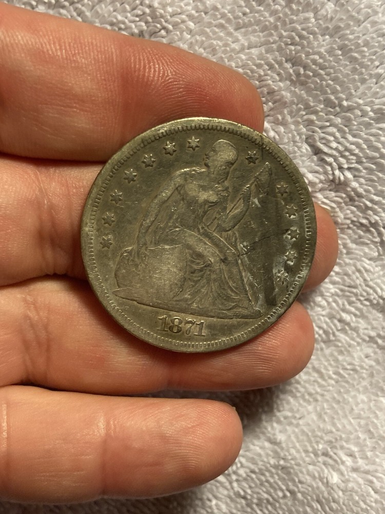1871 seated liberty dollar