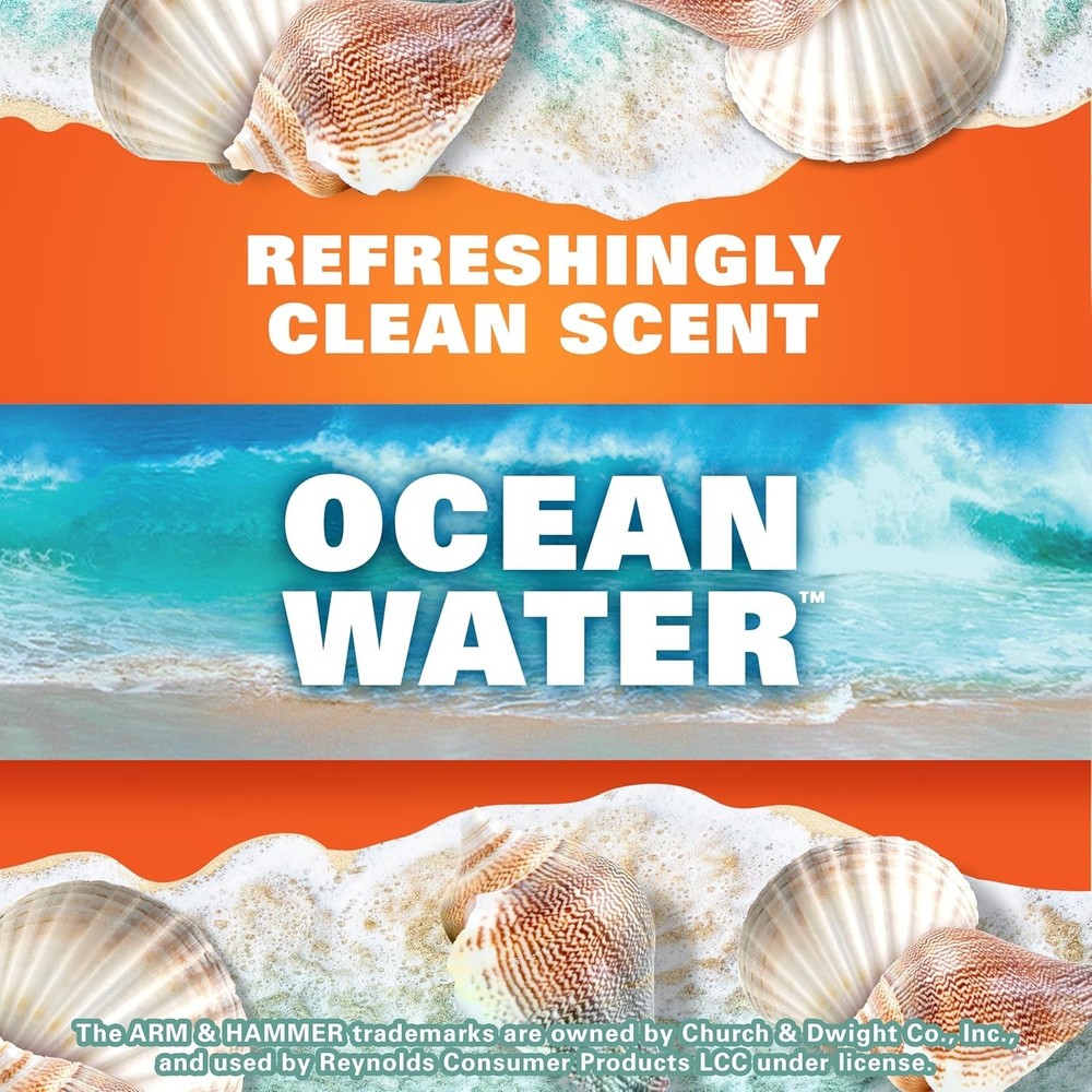 Hefty Small Trash Bags, Ocean Water Scent, 4 Gallon, (52 Count)
