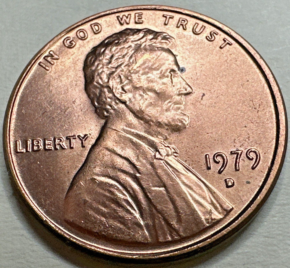 1979 D Lincoln Memorial Cent Penny 511X
