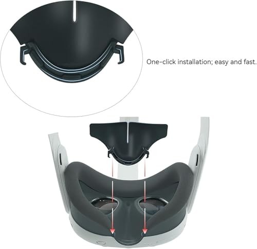 2PCS Light-Blocking Nose Cover Nose Guard for Meta Quest 3 VR